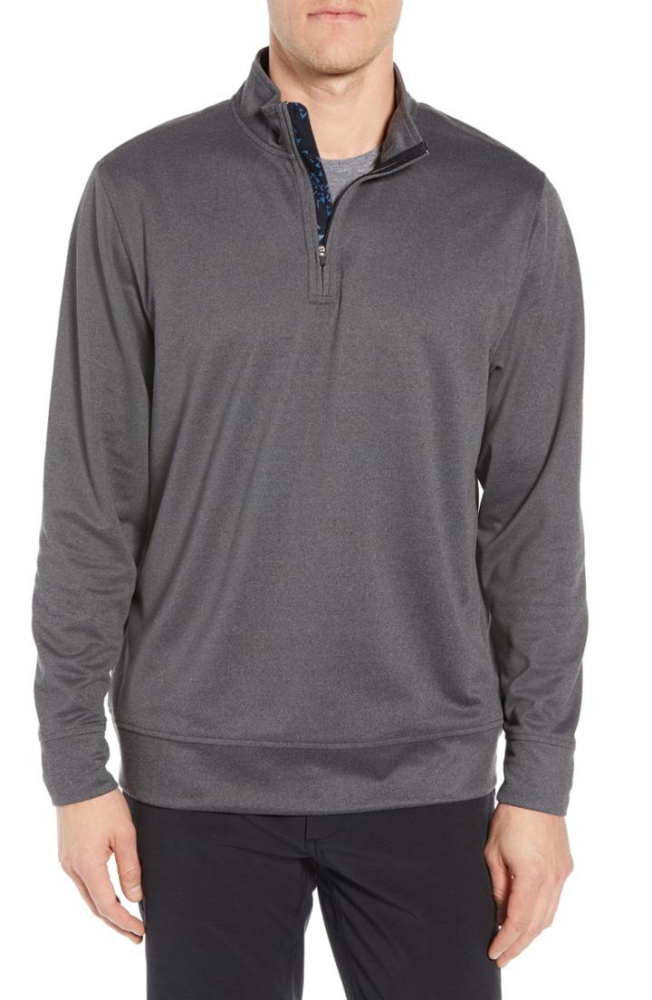 Men's Devereux James Fit Pullover, Size Small - Grey