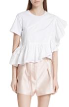 Women's 3.1 Phillip Lim Flamenco Asymmetrical Ruffle Trim Tee