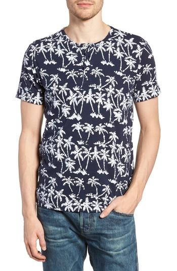 Men's Bonobos Print Henley T-shirt - Blue
