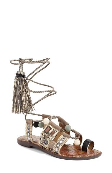 Women's Sam Edelman Gretchen Gladiator Sandal M - Grey