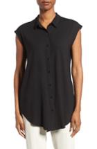 Women's Eileen Fisher Classic Collar Jersey Shirt
