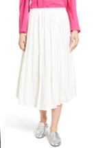 Women's Vince Camuto Pleat Midi Skirt - White