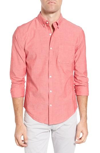 Men's Bonobos Slim Fit Chambray Sport Shirt - Red