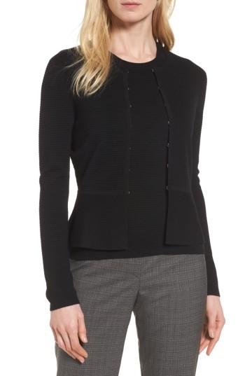 Women's Boss Fadra Wool Peplum Cardigan
