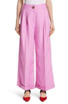 Women's Rejina Pyo Wide Leg Rayon & Linen Pants Us / 8 Uk - Pink