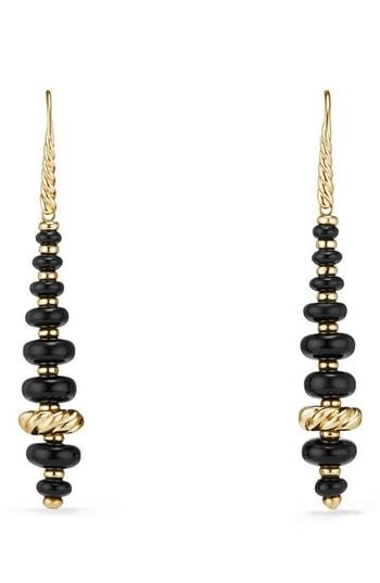 Women's David Yurman Rio Rondelle Drop Earrings In 18k Gold