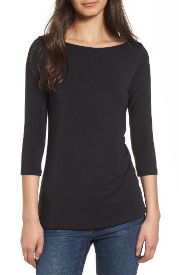 Women's Amour Vert Francoise Stretch Jersey Top - Black