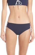 Women's Heidi Klein Carlisle Bay Tie Side High Waist Bikini Bottoms - Blue