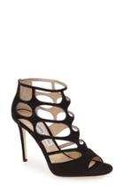 Women's Jimmy Choo 'ren' Cutout Sandal Us / 37eu - Black