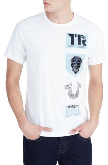 Men's True Religion Brand Jeans Warped Vision T-shirt - White