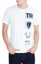 Men's True Religion Brand Jeans Warped Vision T-shirt - White