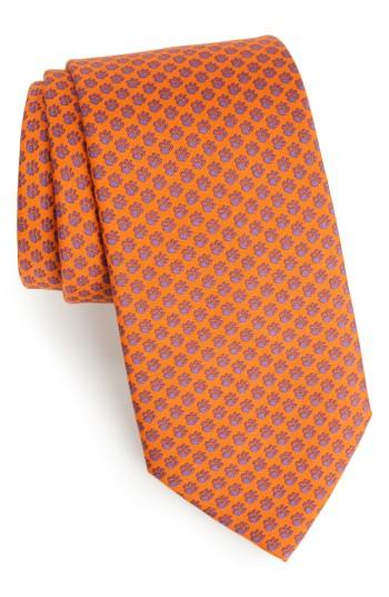 Men's Vineyard Vines Clemson Silk Tie, Size - Orange