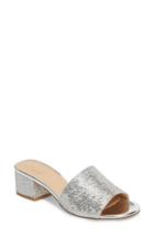 Women's Jewel Badgley Mischka Tella Glitter Mule .5 M - Metallic