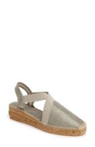 Women's Toni Pons 'vic' Espadrille Slingback Sandal .5-6us / 36eu - Metallic