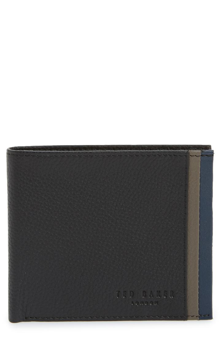 Men's Ted Baker London Snapper Colored Leather Wallet -