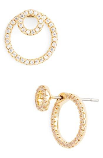 Women's Nordstrom Pave Double Hoop Earrings