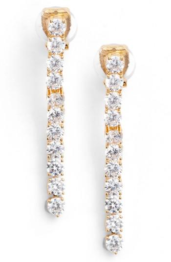 Women's Nadri Cubic Zirconia Linear Drop Earrings