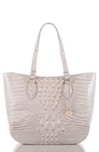 Brahmin Melbourne - Medium Lena Leather Tote - Grey