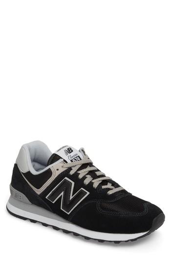 Men's New Balance 574 Classic Sneaker D - Black