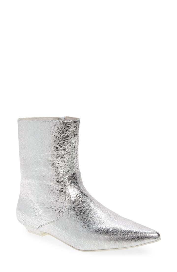 Women's Jeffrey Campbell Galaxie Bootie .5 M - Metallic