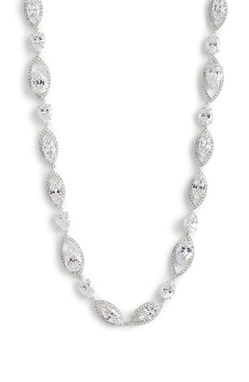 Women's Nordstrom Navette Cubic Zirconia Collar Necklace