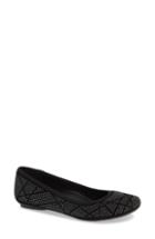 Women's Vaneli Susan Suede Ballet Flat M - Black