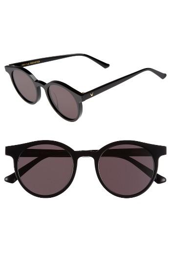 Women's Gentle Monster Noir Cat 51mm Round Sunglasses - Black