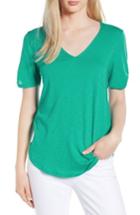 Women's Gibson X Hi Sugarplum! Anna Maria Twist Sleeve Tee - Green