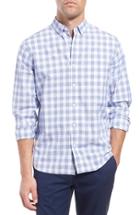 Men's Bonobos Slim Fit Check Sport Shirt, Size - Blue