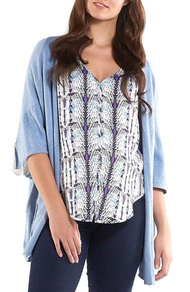 Women's Tart Maternity 'harlyn' Cotton & Cashmere Maternity Wrap Cardigan