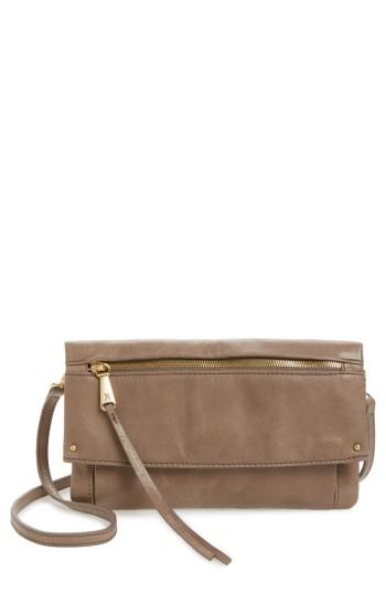 Hobo Rudy Leather Crossbody Bag - Grey