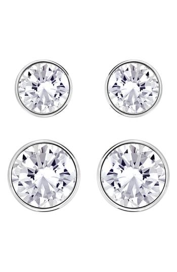 Women's Swarovski Harley Set Of 2 Crystal Stud Earrings