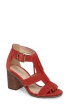Women's Sole Society 'delilah' Fringe Sandal M - Red