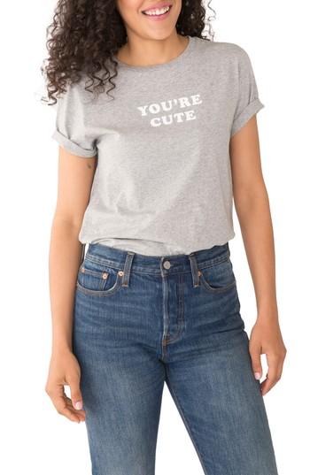 Women's Ban. Do You're Cute Text Me Classic Tee - Grey