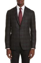 Men's Canali Kei Classic Fit Plaid Wool Sport Coat Us / 54 Eur - Grey