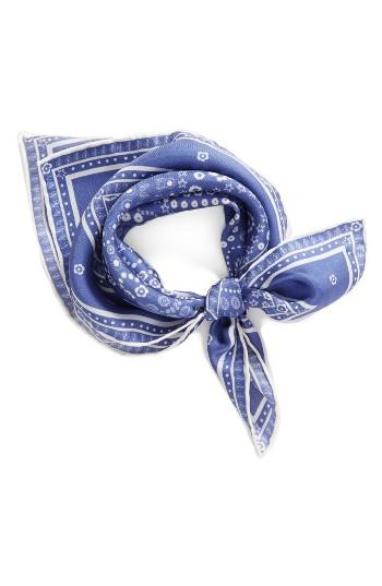 Women's Rebecca Minkoff Silk Bandana, Size - Blue