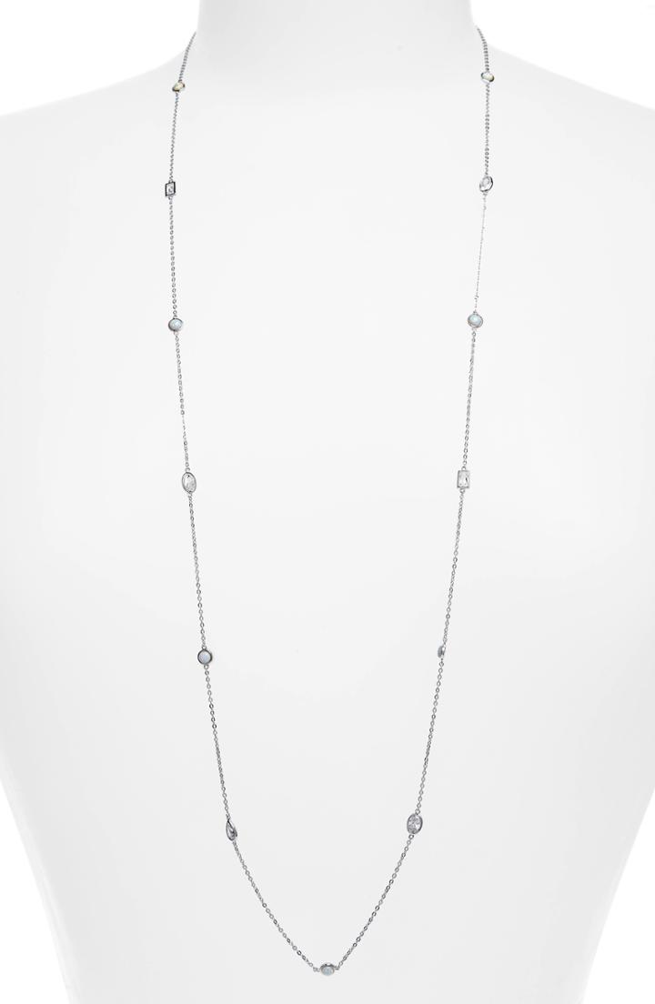 Women's Nordstrom Stone & Crystal Station Necklace
