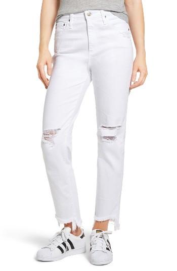 Women's Ag The Phoebe High Waist Ripped Straight Leg Jeans