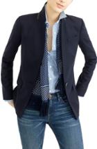 Petite Women's J.crew Regent Stand Collar Blazer P - Blue