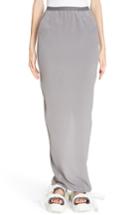 Women's Rick Owens Split Back Silk Skirt Us / 40 It - Grey
