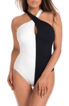 Women's Amoressa Domino Jinx Twist One-piece Swimsuit - Black