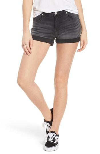 Women's Blanknyc The Fulton Cuff Hem Denim Shorts - Black
