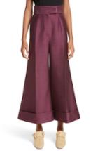 Women's Roksanda Sina Wide Leg Trousers Us / 8 Uk - Purple