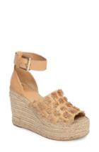 Women's Marc Fisher D Adalyn Wedge Sandal, Size 5 M - Brown