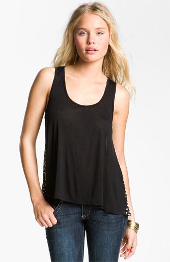 h.i.p. Print Tank (Juniors) Black Small