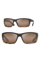 Men's Maui Jim Kanaio Coast 61mm Polarizedplus2 Sunglasses - Matte Tortoise Ombre/ Bronze