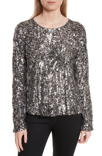 Women's Equipment Abeline Sequin Top, Size - Grey