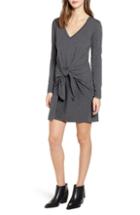 Women's Socialite Tie Waist Dress - Grey