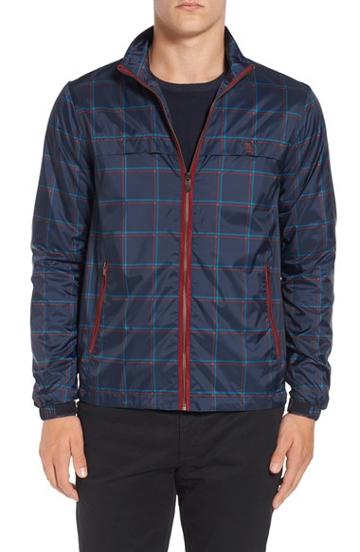 Men's Original Penguin Plaid Print Zip Jacket