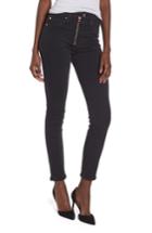 Women's Hudson Jeans Barbara Exposed Zip High Waist Ankle Skinny Jeans - Black